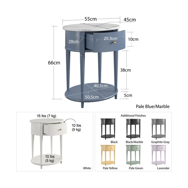 Noćni ormarić u boji lavande Aurora – Støraa-image-2
