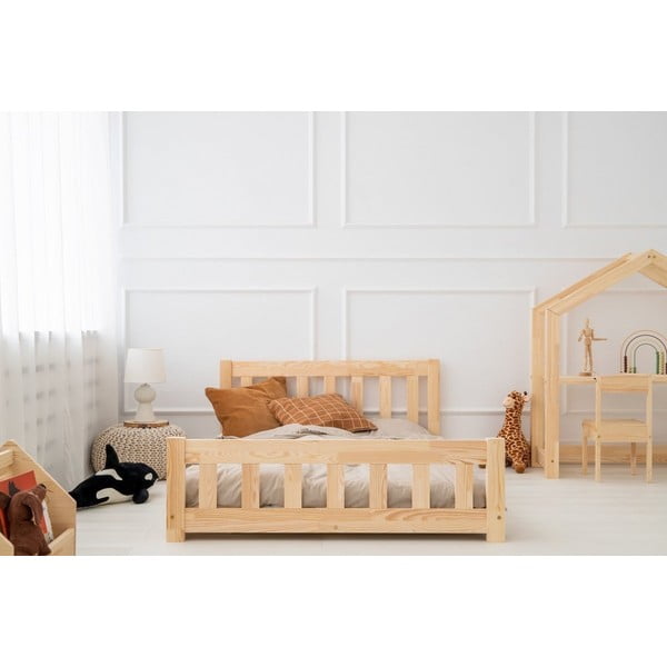 Dječji krevet od masivnog bora 90x200 cm u prirodnoj boji CPN – Adeko