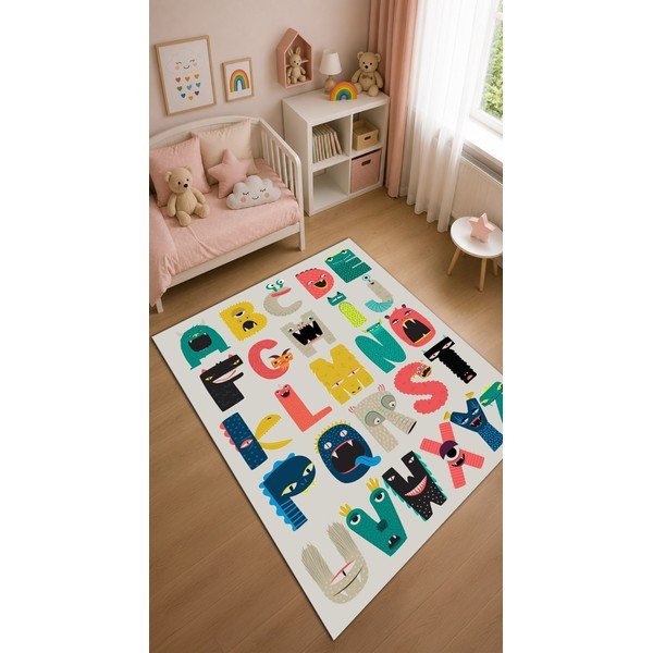 Periv dječji tepih 140x190 cm Alphabet – Mila Home-image-1