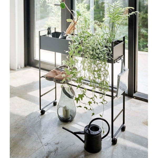 Crni metalni ormar za dječje cipele 74,5x74,5x22 cm Tower – YAMAZAKI-image-3