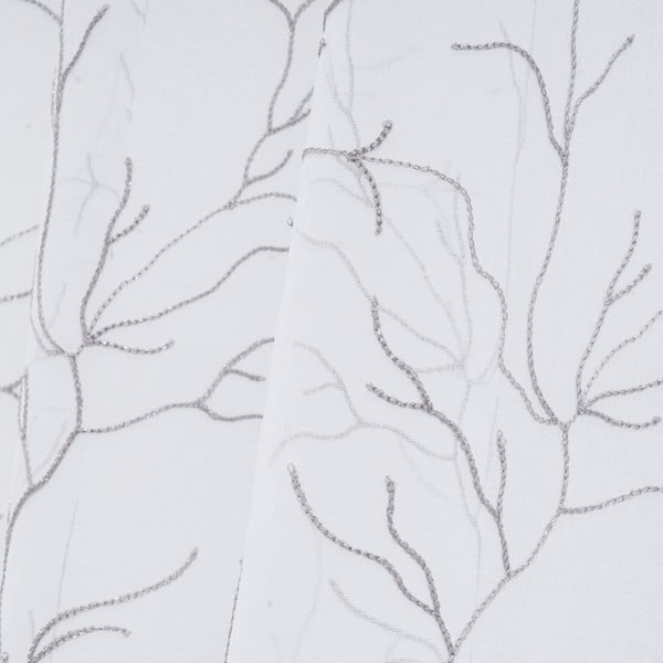 Bijela/siva prozirna zavjesa 140x260 cm Coral – Casa Selección-image-3