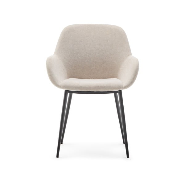 Krem podstavljena blagovaonska stolica Konna – Kave Home-image-3