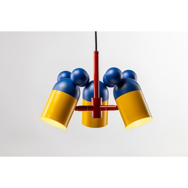 Plava dječja svjetiljka s metalnim sjenilom ø 30 cm Mouse II – GTV-image-1