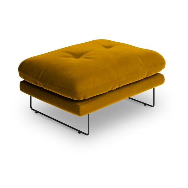 Žuti baršunasti tabure Windsor & Co Sofas Gravity-image-2