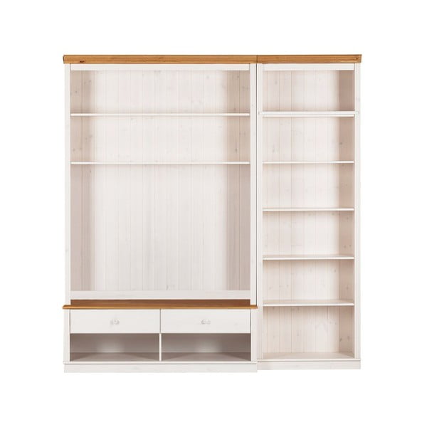 Bijeli TV set od masivnog bora 214x223 cm Anita – Støraa