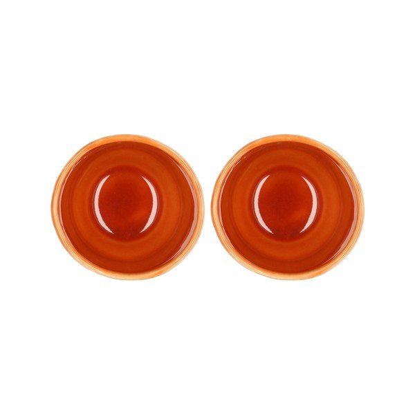 Narančaste šalice u setu 2 kom za espresso od kamenine 80 ml Styles – Villa Collection-image-1