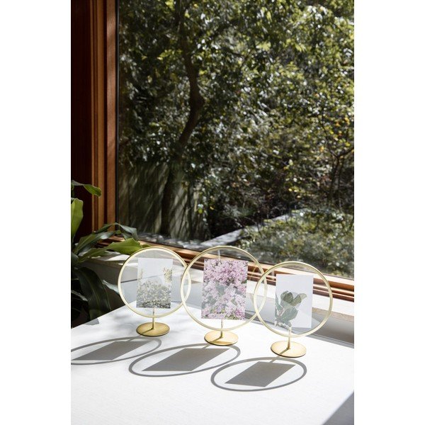 Samostojeći okvir u zlatnoj boji za fotografije dimenzija 12 x 18 cm Umbra Infinity-image-3