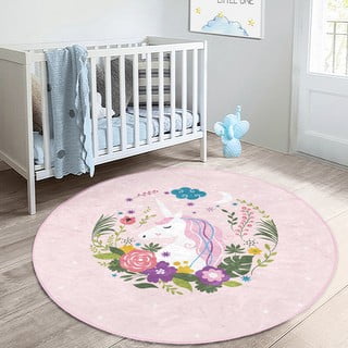Ružičasti dječji tepih ø 120 cm Comfort – Mila Home