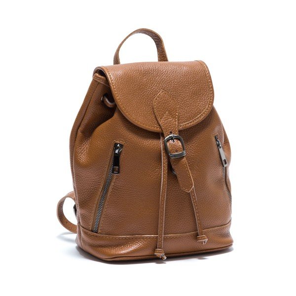 Konjak smeđi kožni ruksak Isabella Rhea br. 1200-image-2