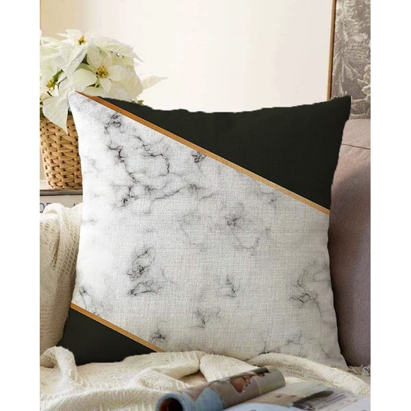 Jastučnica s udjelom pamuka Minimalist Cushion Covers Shadowy Marble, 55 x 55 cm