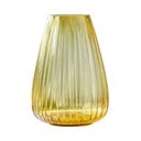 Žuta staklena vaza Bitz Kusintha, visina 22 cm