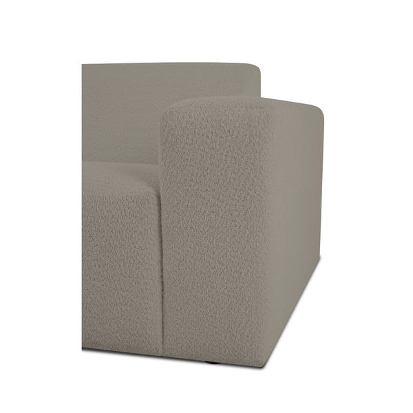 Svjetlo smeđa kutna garnitura od bouclé tkanine (s lijevim kutom) Roxy – Scandic-image-3