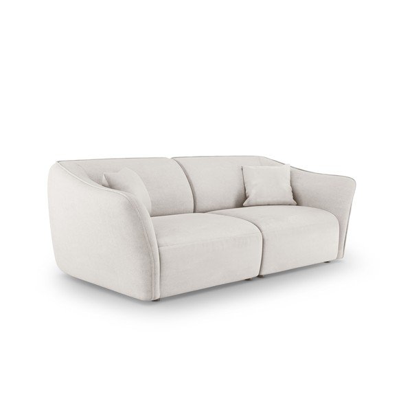 Bijela sofa od bouclé tkanine 206 cm Tokyo – Cosmopolitan Design-image-1