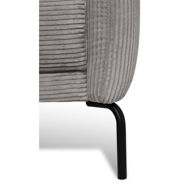 Svijetlo siva kutna garnitura od samta (s lijevim kutom) Venray – Scandic-image-1