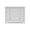 Bijela niska dječja komoda od borovine 100x80 cm Max - Marckeric