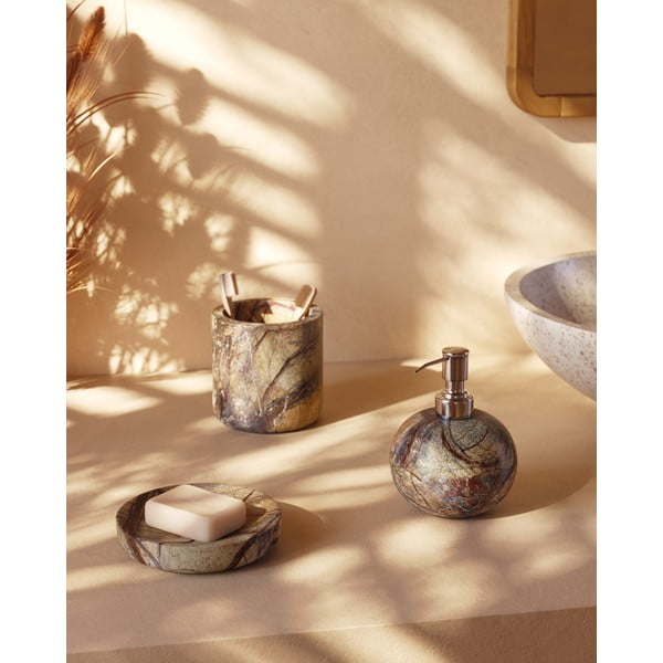 Mramoran dozator sapuna u prirodnoj boji 200 ml Spalsh – Kave Home-image-2