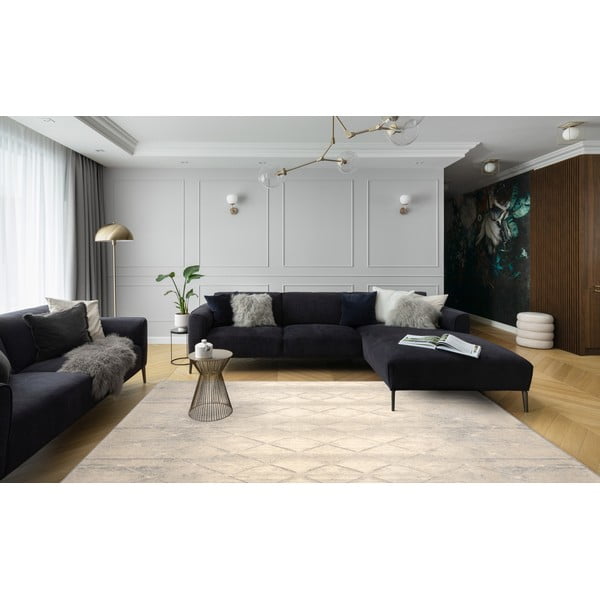 Krem vuneni tepih 133x180 cm Colette – Agnella-image-1