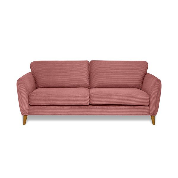 Ružičasta sofa od samta 206 cm Paris – Scandic