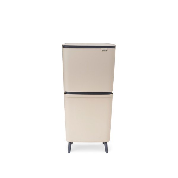Svijetlo siva plastična kanta za smeće 20+25 l za odvojeni otpad SortUp Recycle Hi – Brabantia-image-4