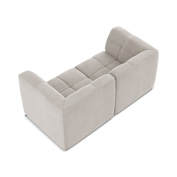 Bež baršunasti sofa 180 cm Aloha – Makamii-image-4