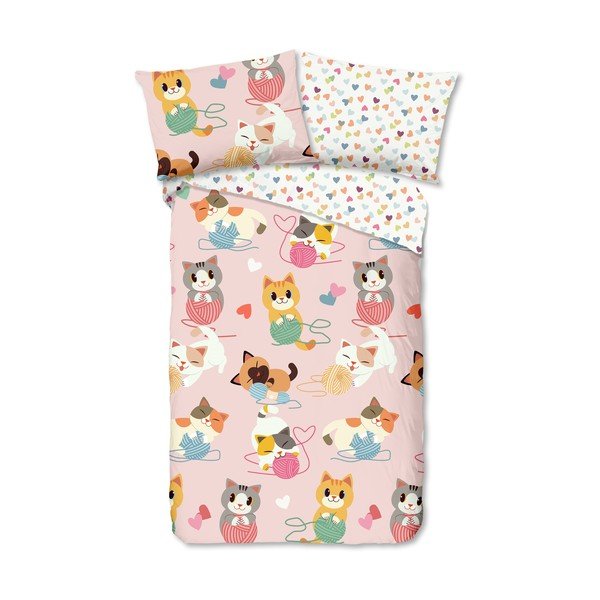Dječja pamučna posteljina Good cotton Kitty 140 x 200 cm