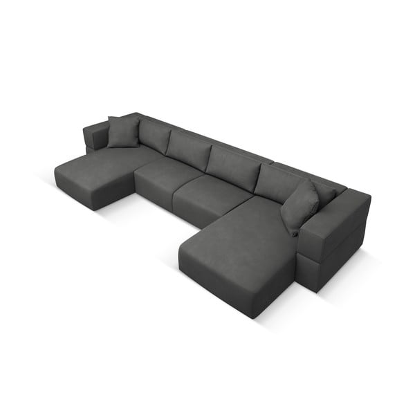 Tamno siva kutna garnitura (u obliku slova "U") Esther – Milo Casa-image-2