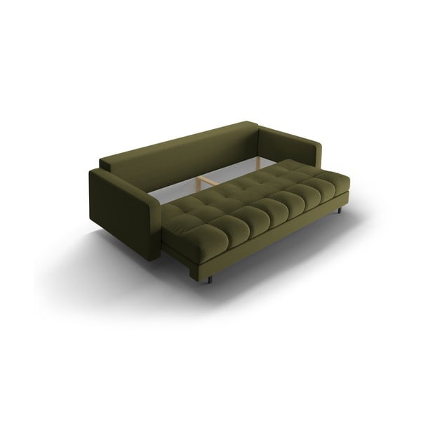 Zelena sklopiva/s prostorom za odlaganje sofa 222 cm Bali – Cosmopolitan Design-image-4