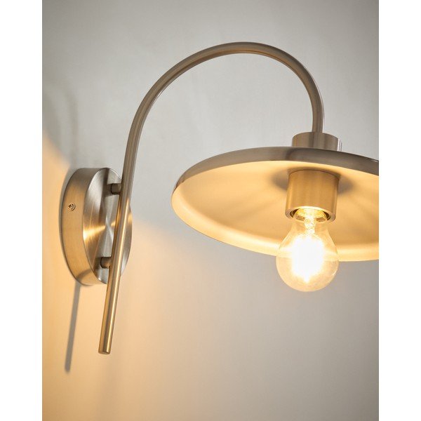 Zidna lampa u srebrnoj boji ø 27 cm Nuvira – Kave Home-image-2