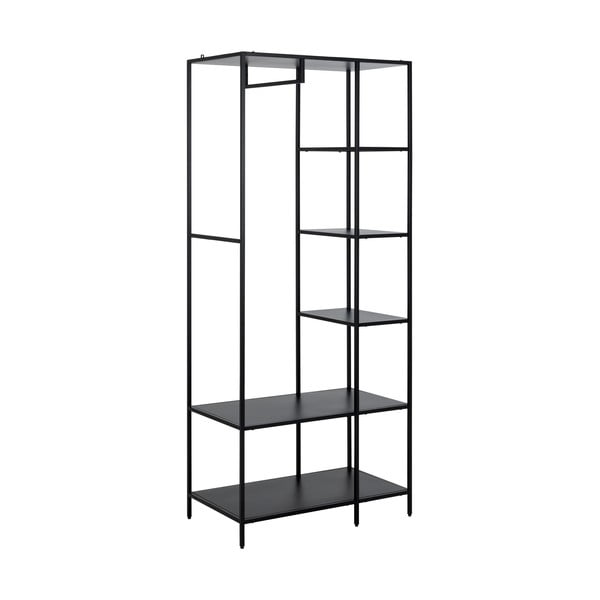 Crni otvoreni ormar 80x185 cm Newcastle – Actona-image-2