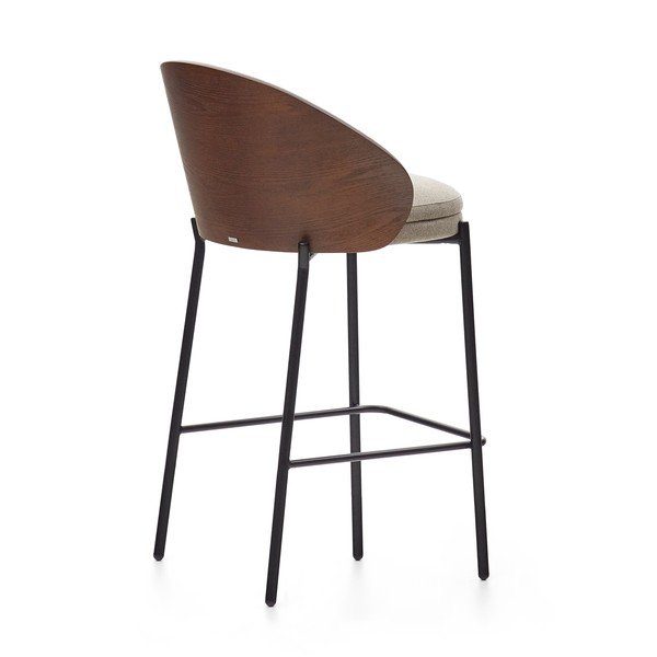 Smeđa/bež barska stolica (visine sjedala 65 cm) Eamy – Kave Home-image-4