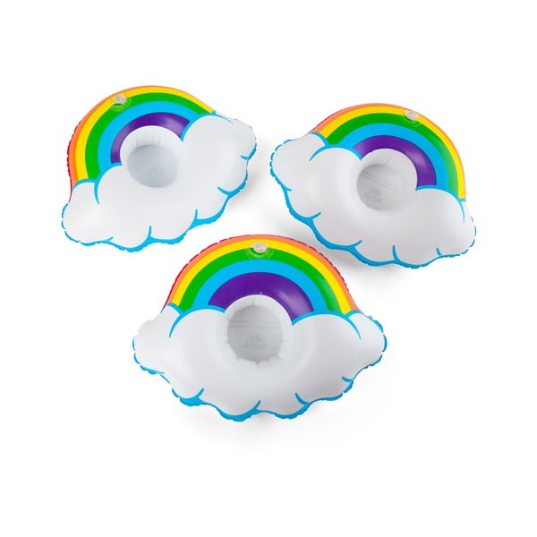 Set od 3 stalka za piće za napuhavanje u obliku duge Big Mouth Inc.-image-3