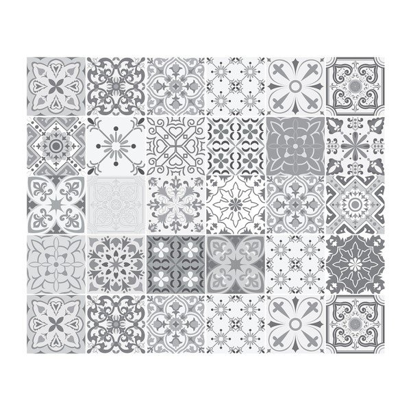 Set od 30 naljepnica Ambiance Tiles za namještaj Cineloto, 15 x 15 cm-image-2