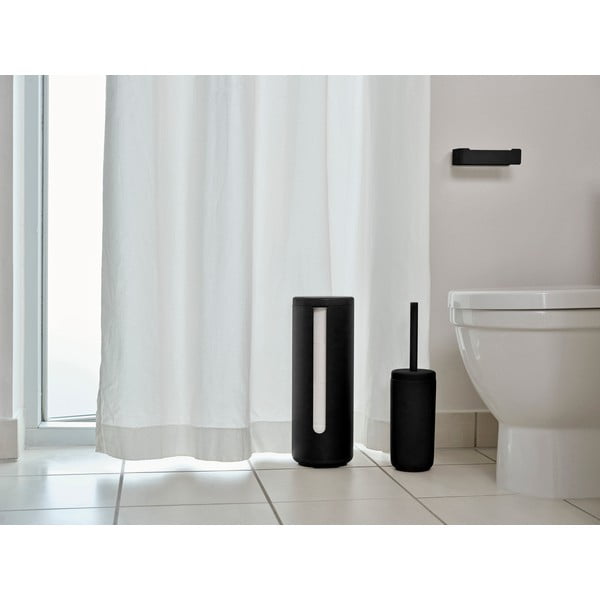 Crni metalni zidni držač toaletnog papira Ume – Zone-image-1