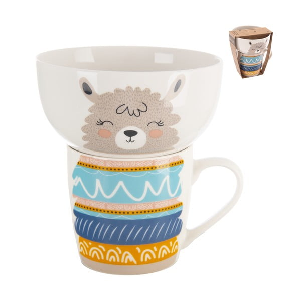 Porculanski set šalice i zdjele 2 kom 350 ml – Orion