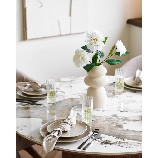 Bež tanjuri u setu 4 kom od kamenine ø 27 cm Viola – House Nordic-image-1