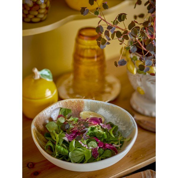 Krem zdjelice u setu 4 kom od kamenine 625 ml Lacey – Bloomingville-image-3