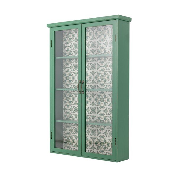 Zelena viseća vitrina od masivne jele 81x122x22 cm Hazem – Bloomingville-image-2