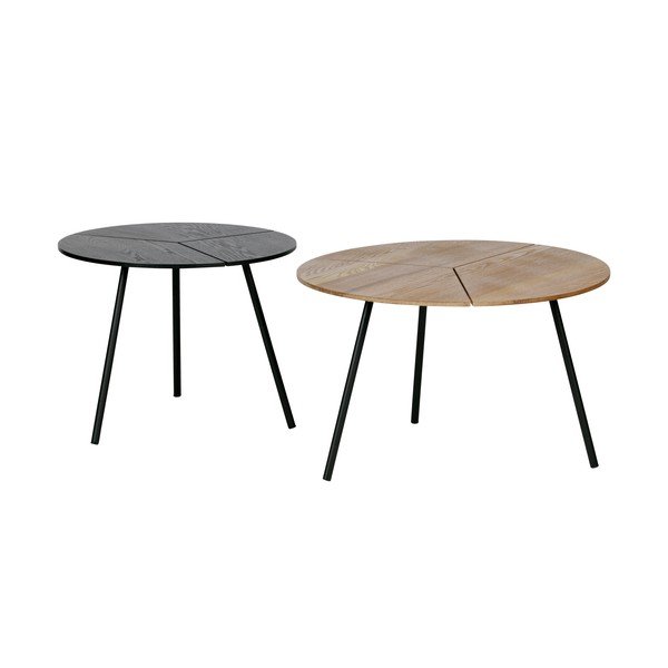 Crni stolić WOOOD Rodi, ⌀ 48 cm-image-3