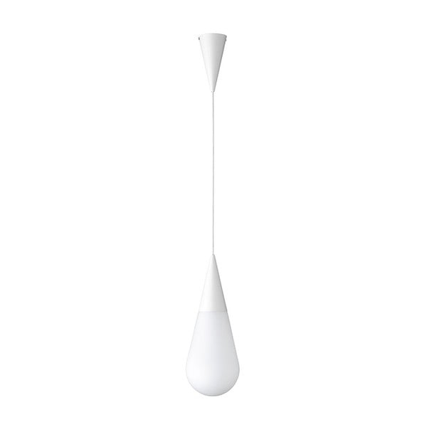 Bijela viseća svjetiljka od opal stakla Trio Toulon, visina 1,5 m