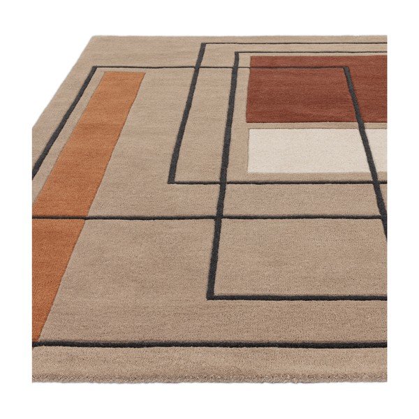 Ciglasti/bež vuneni tepih 120x170 cm Reef – Asiatic Carpets-image-3
