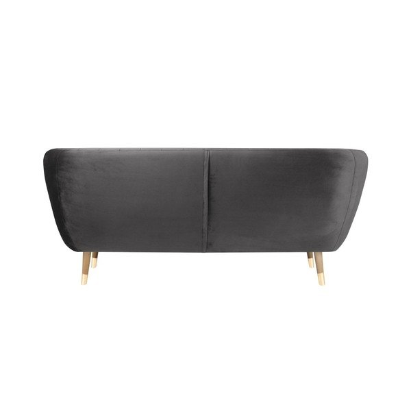 Sofa od sivog baršuna Mazzini Sofas Benito, 188 cm-image-4