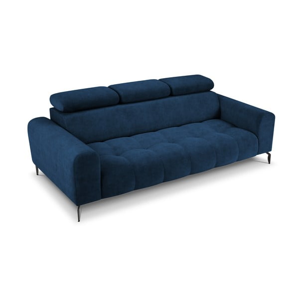 Plavi podesivi kauč s baršunastom površinom Milo Casa Nico-image-2