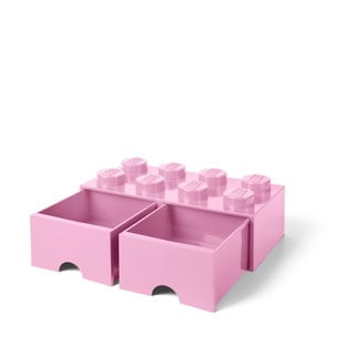 Svijetloružičasta kutija za pohranu s dvije ladice LEGO®