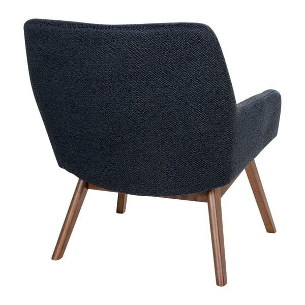 Fotelja od tamnog oraha od orahovog drveta House Nordic London-image-4