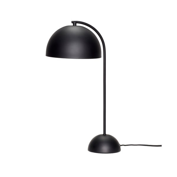 Crna metalna stolna svjetiljka Hübsch Puro