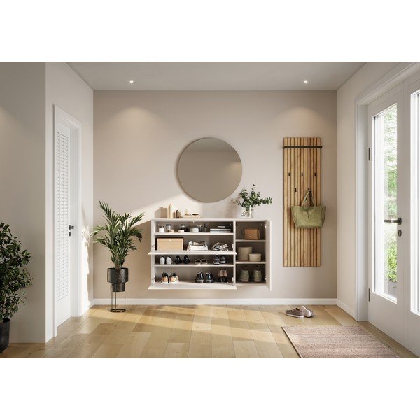 Krem viseći ormarić za cipele 137x78x41 cm – Germania-image-1