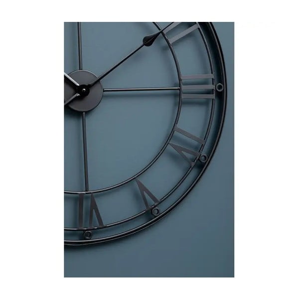 Crni zidni sat Premier Housewares Matt ⌀ 59 cm-image-2