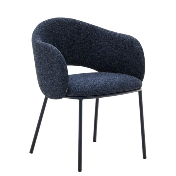 Tamno plava podstavljena blagovaonska stolica Maina – Kave Home