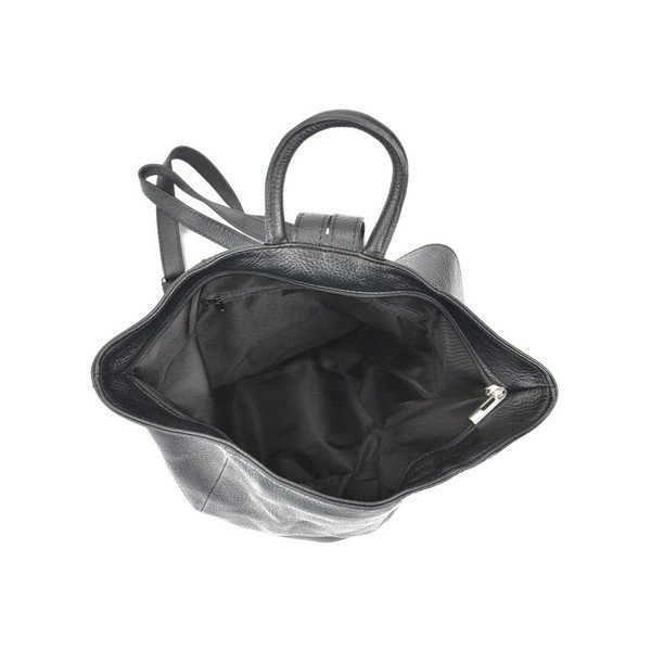 Crni kožni ruksak Anna Luchini Makna-image-3