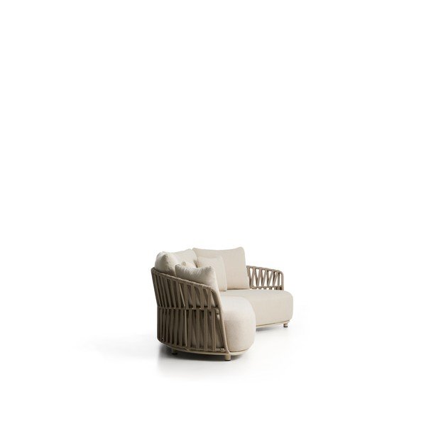 Bež/smeđe-siva podstavljena vrtna sofa Osani – Kave Home-image-3
